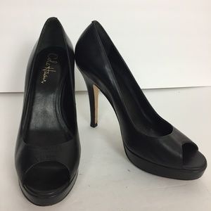 Cole Haan NikeAir Pumps Peep Toe Black